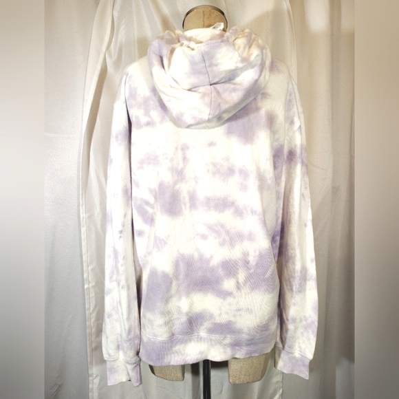 Simpson TAG tie-dyed hoodie, women, lavender/white Marge with the sax, Pockets,S - Picture 3 of 10